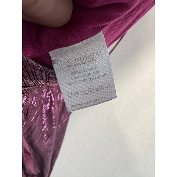 Mac Duggal Shimmering Plum Maxi Dress - Picture 11 of 11